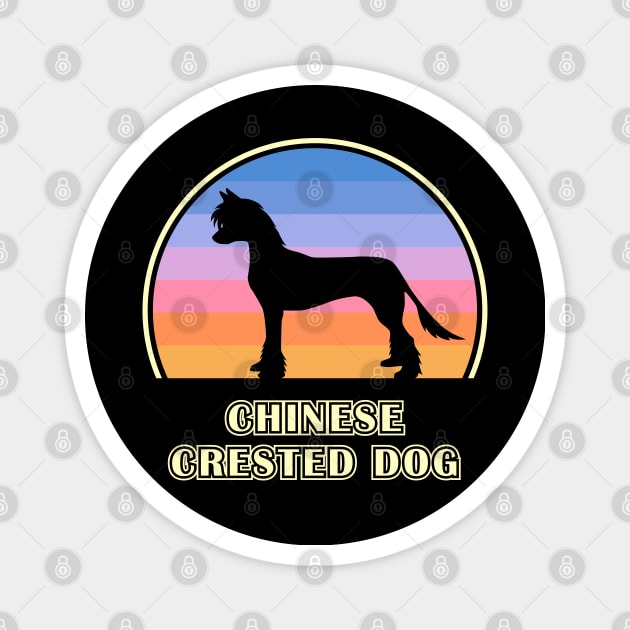 Chinese Crested Dog Vintage Sunset Dog Magnet by millersye